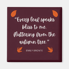 Aimant Citation d'automne Emily Bronte
