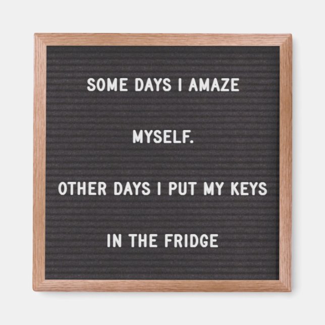 Aimant Citation de confiance amusante (Devant)