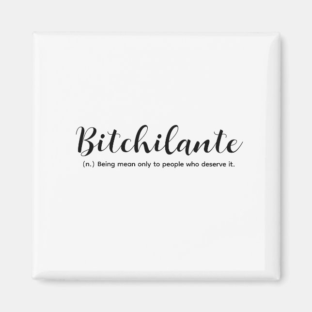 Aimant Citation de définition de mots amusants (Devant)