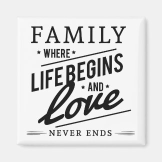 Aimant Citation de famille 