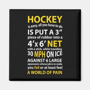 Aimant Citation De Hockey Fun Hockey Le Hockey Est Un Cad