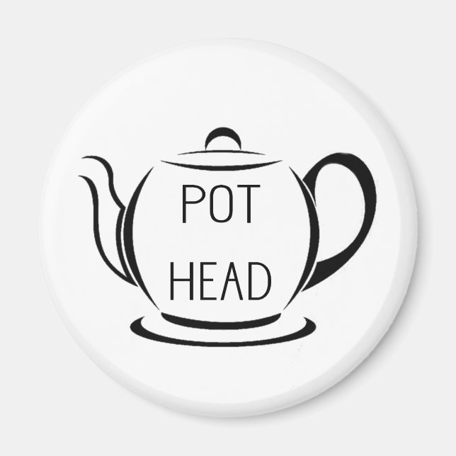 Aimant Citation de jeu amusante Pot Head (Devant)