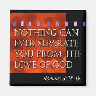 Aimant "Citation de la Bible - Romains 8:38" par Cheryl D