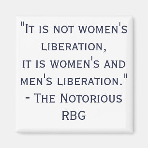 Aimant Citation de la libération RBG des femmes