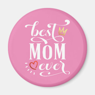 Aimant Citation de la meilleure maman pour la Fête des m