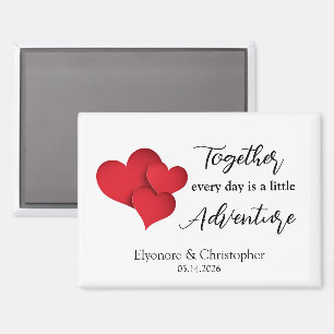 Aimant Citation de la Saint-Valentin pour l'aventure ense