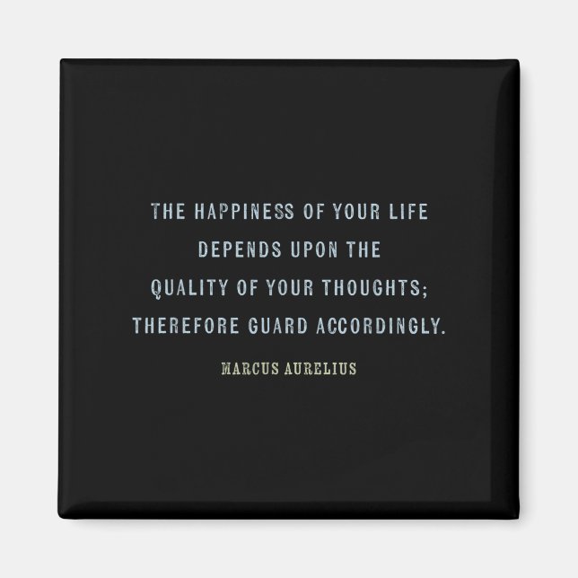 Aimant Citation De Marcus Aurelius, Mindset Motivational  (Devant)