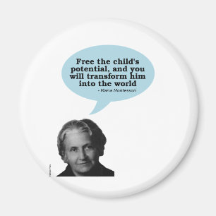 Aimant citation de montessori de Maria
