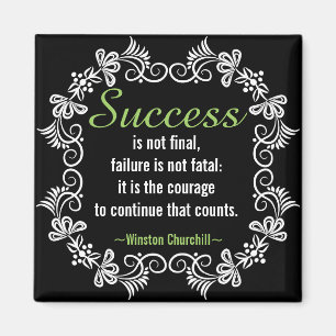 Aimant Citation de motivation d'attitude positive de