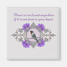 Citation de paix avec Colibri