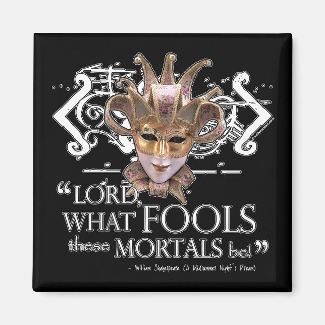 Aimant Citation de rêve de la nuit d'été (Devant)