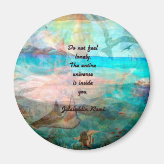 Aimant Citation De Rumi Inspiration Sur L'Univers