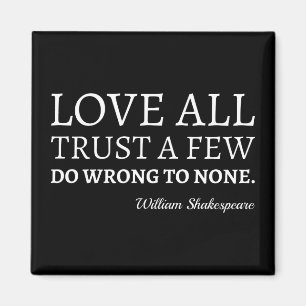Aimant Citation De Shakespeare - Amour, Confiance Et Erre