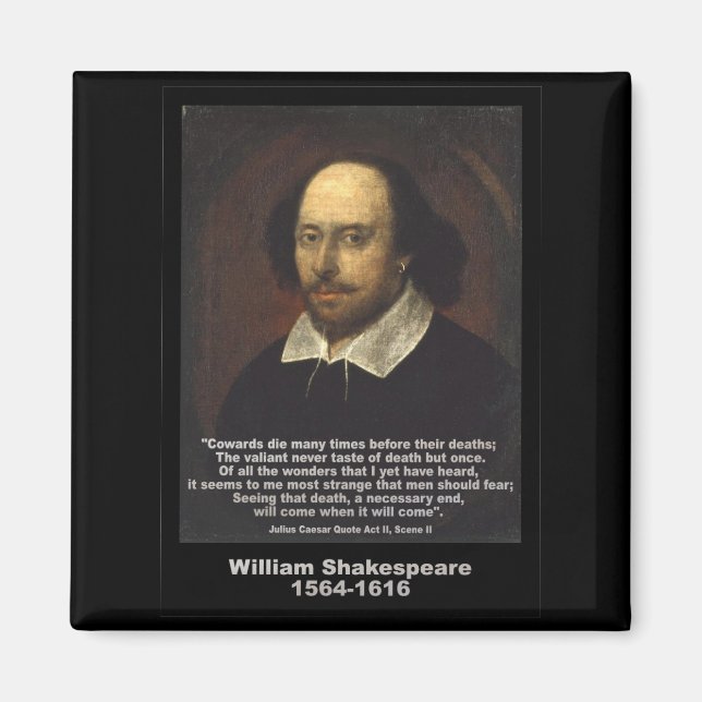 Aimant Citation de Shakespeare ~ Julius Caesar (Devant)