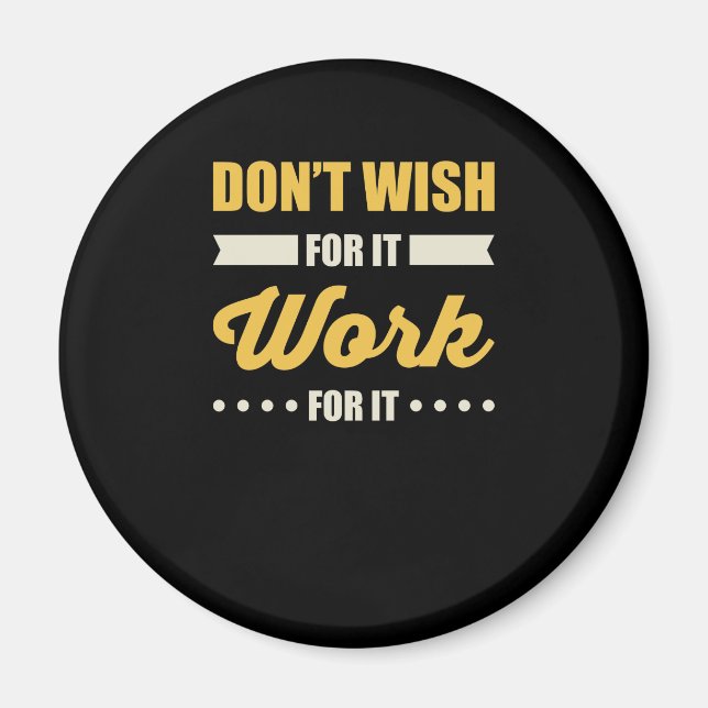 Aimant Citation de succès motivationnel (Devant)