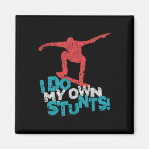 Aimant Citation drôle de skateboard cool 