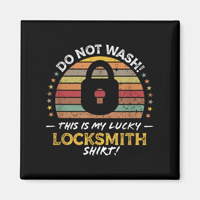 Aimant Citation drôle Locksmith, Graphique Lock Picker (Devant)
