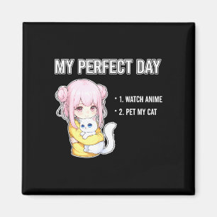 Aimant Citation drôle mon jour regarder anime caresser mo