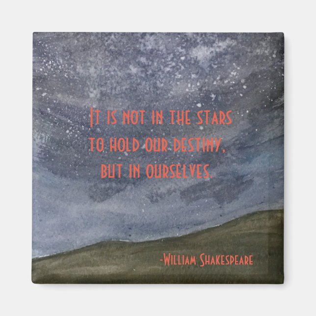 Aimant Citation du hameau Shakespeare (Devant)