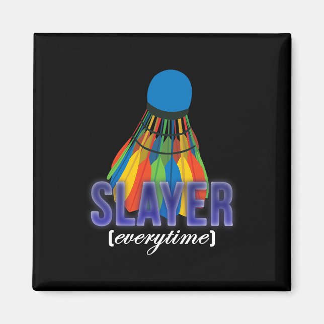 Aimant Citation du joueur de badminton (Devant)