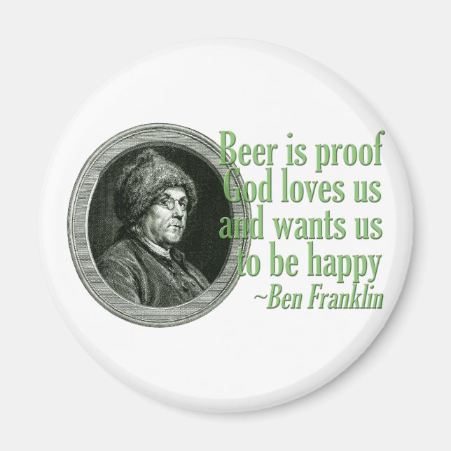 Aimant Citation Franklin Beer (Devant)
