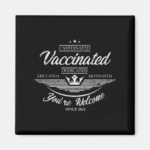 Aimant Citation Graphique sur les Humours amusants vaccin