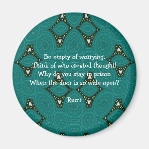 Aimant Citation Inspirante Rumi Avec Conception Tribale