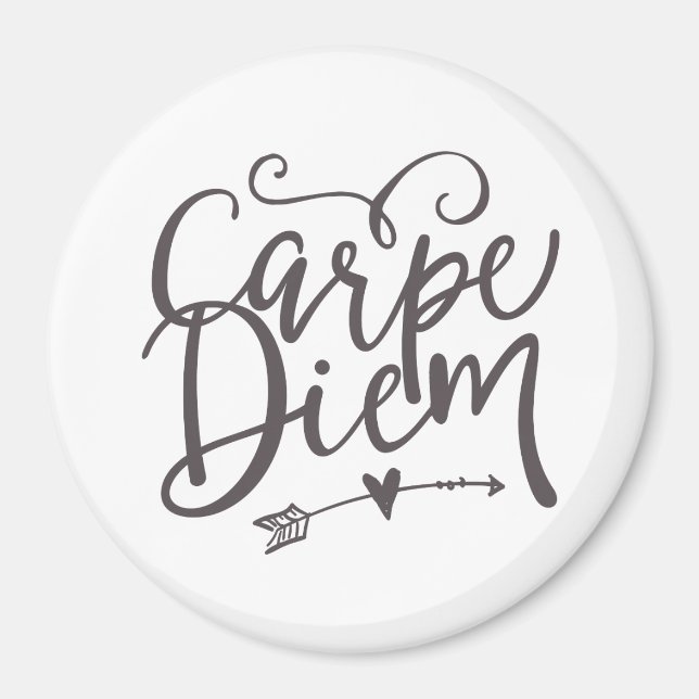 Aimant Citation Inspirationnelle Carpe Diem Sieze Le Jour (Devant)