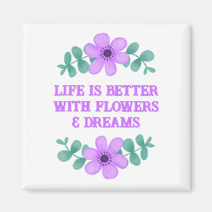 Aimant Citation Inspirationnelle Créez votre propre flora