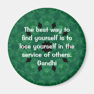 Aimant Citation Inspirationnelle de Gandhi sur l'auto-ass