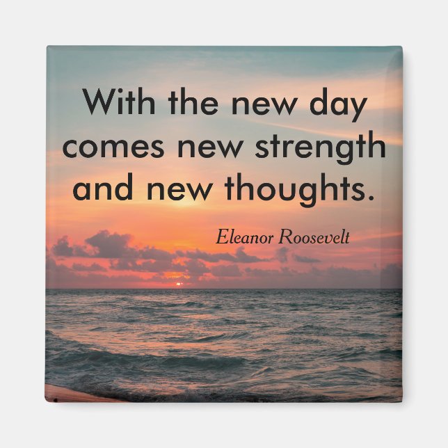 Aimant Citation Inspirationnelle Eleanor Roosevelt (Devant)