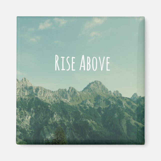Aimant Citation Inspirationnelle : Monter en haut (Devant)