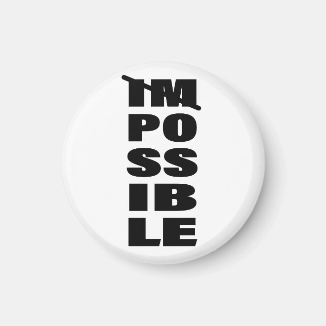 Aimant Citation Inspirationnelle Possibilités infinies Ci (Devant)