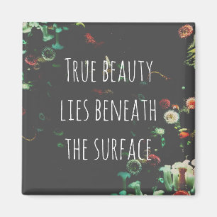 Aimant Citation Inspirationnelle Sous-Surface De Corail R