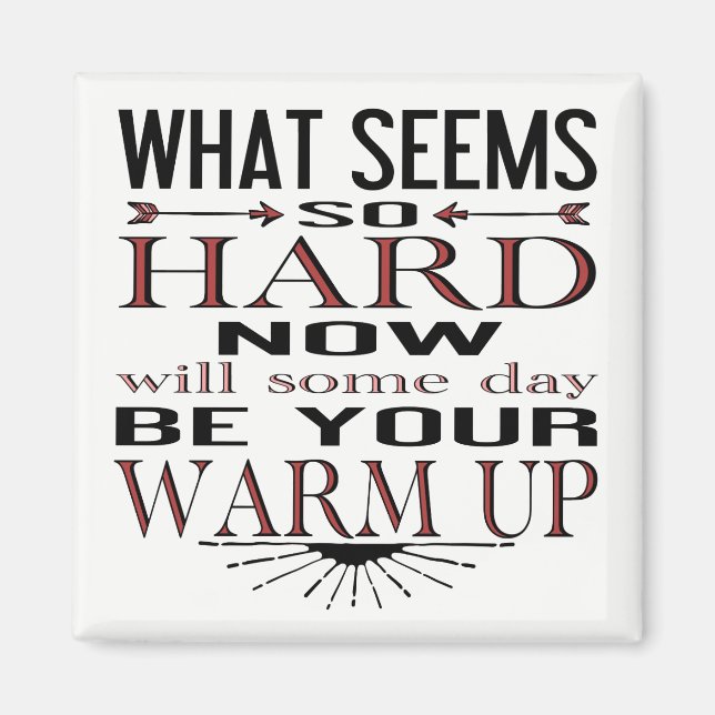 Aimant Citation Motivationnelle De La Danse Fitness (Devant)