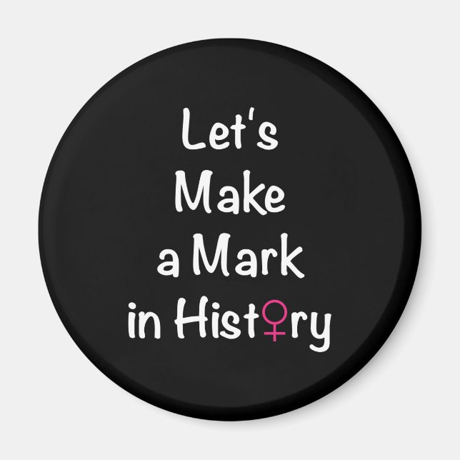 Aimant Citation sur l'autonomisation des femmes - Chef fé (Devant)