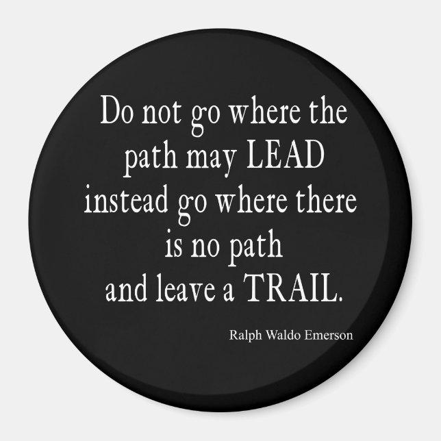 Aimant Citation vintage Emerson Inspirational Leadership (Devant)