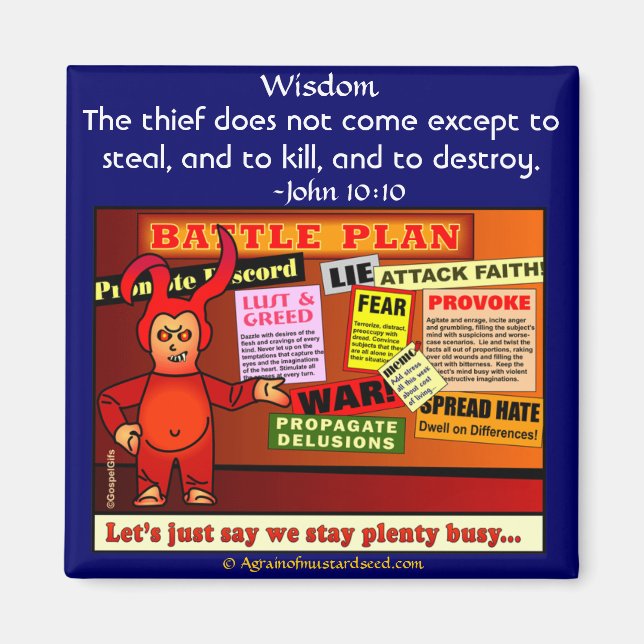 Aimant Citations bibliques (Devant)