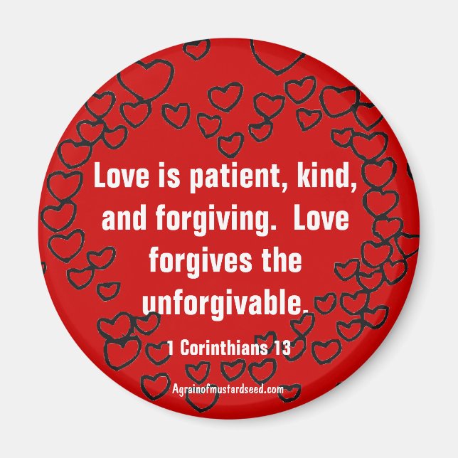 Aimant Citations chrétiennes inspirantes (Devant)