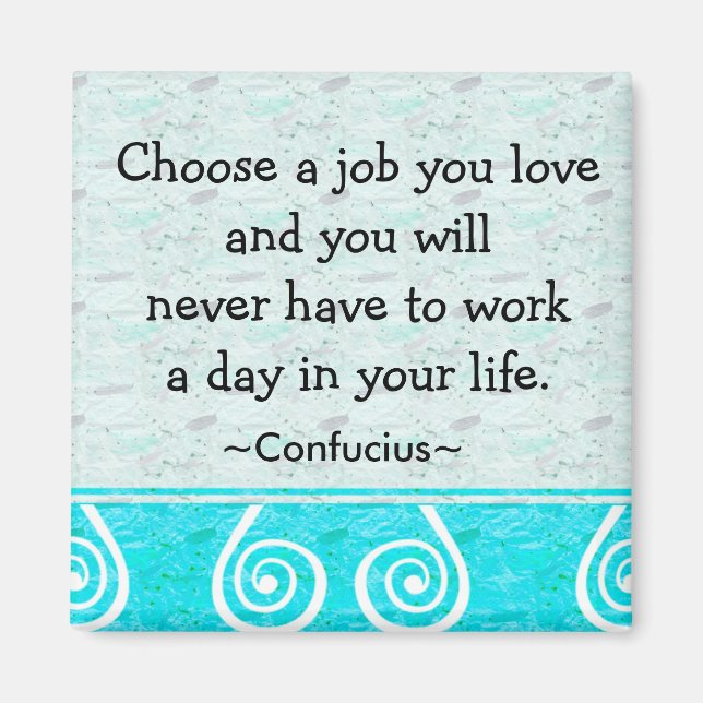 Aimant Citations Inspirantes Confucius Sur La Vie Et Le T (Devant)