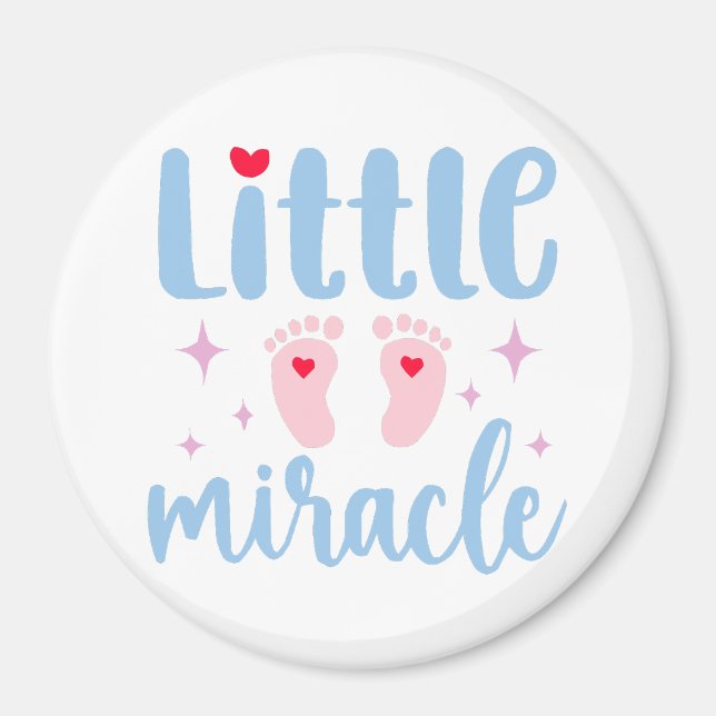 Aimant Citations pour bébés "Little Miracle" (Devant)