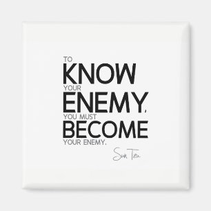 Aimant CITATIONS : Sun Tzu : Connaissez votre ennemi