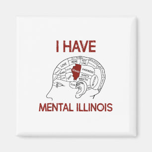 Aimant Citer les amoureux J'ai Mental Illinois