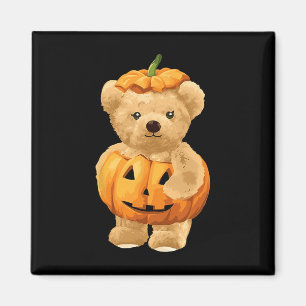 Aimant Citrouille cool Et Ours Pour Halloween