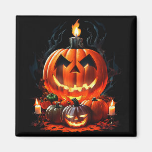 Aimant Citrouille d'horreur d'Halloween