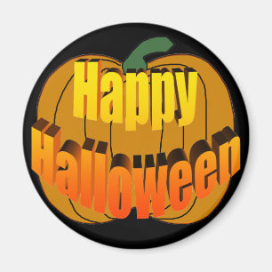 Aimant Citrouille heureux de Halloween