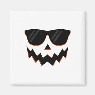 Aimant Citrouille Jack-o'-lantern Visage Hallowen Costume