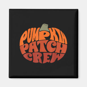 Aimant Citrouille Patch Crew Funny Citrouille Patch Squad