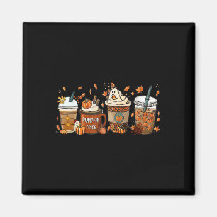 Aimant Citrouille Spice Latte Fall Café Citrouille Spice