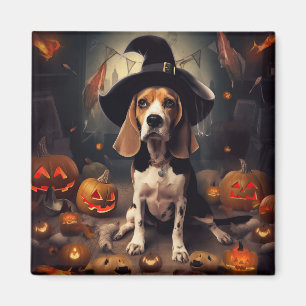 Aimant Citrouilles Beagle Halloween Épouvantables